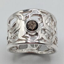 Pebbles Ring with Smoky Quartz by A & R Jewellery at The Avenue Gallery, a contemporary fine art gallery in Victoria, BC, Canada.