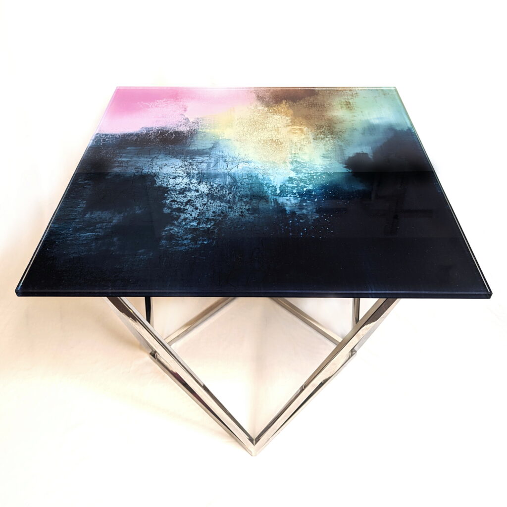 Side Table by Gordon Scott at The Avenue Gallery, a contemporary fine art gallery in Victoria, BC, Canada.