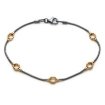 Oxidized Kabis Bracelet by MichaudMichaud Design at The Avenue Gallery, a contemporary fine art gallery in Victoria, BC, Canada.