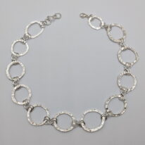 Hollow Boulders Necklace (Textured) by A & R Jewellery at The Avenue Gallery, a contemporary fine art gallery in Victoria, BC, Canada.