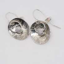 Silver Bead Earrings by ARTYRA Studio at The Avenue Gallery, a contemporary fine art gallery in Victoria, BC, Canada.