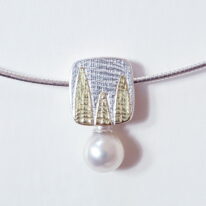 Golden Forest Pendant by Andrea Roberts at The Avenue Gallery, a contemporary fine art gallery in Victoria, BC, Canada.