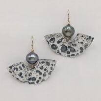 Tahitian Pearl Earrings by Air & Earth Design at The Avenue Gallery, a contemporary fine art gallery in Victoria, BC, Canada.