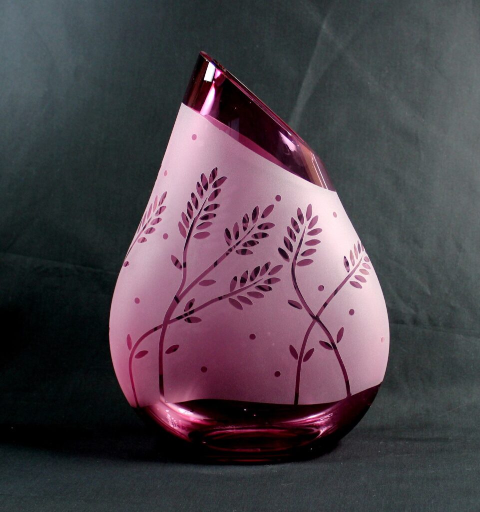 Summer Wheat (Fuchsia) by Guy Hollington at The Avenue Gallery, a contemporary fine art gallery in Victoria, BC, Canada.