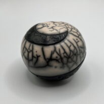 Naked Raku Shaker by Jan Lovewell at The Avenue Gallery, a contemporary fine art gallery in Victoria, BC, Canada.