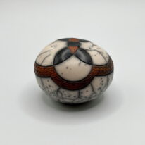 Naked Raku Shaker by Jan Lovewell at The Avenue Gallery, a contemporary fine art gallery in Victoria, BC, Canada.