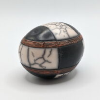 Naked Raku Shaker by Jan Lovewell at The Avenue Gallery, a contemporary fine art gallery in Victoria, BC, Canada.