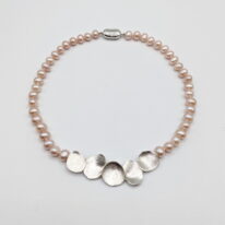 Moon Pearl Necklace by Dorothee Rosen at The Avenue Gallery, a contemporary art gallery in Victoria BC, Canada