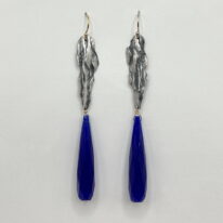 Pillar Cobalt Earrings by Air & Earth Design at The Avenue Gallery, a contemporary fine art gallery in Victoria, BC, Canada.