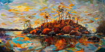 Tofino December by Eunmi Conacher at The Avenue Gallery, a contemporary fine art gallery in Victoria, BC, Canada.
