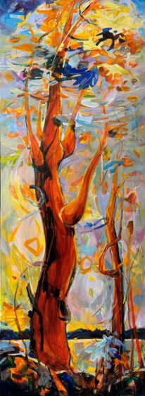 Strawberry Sister I by Eunmi Conacher at The Avenue Gallery, a contemporary fine art gallery in Victoria, BC, Canada.