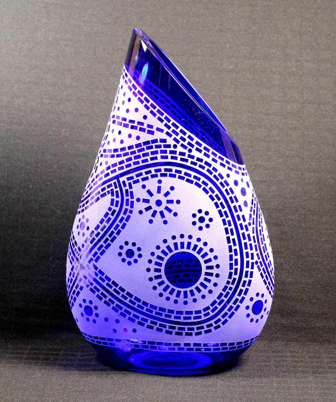 Evening Walk (Cobalt Blue) by Guy Hollington at The Avenue Gallery, a contemporary fine art gallery in Victoria, BC, Canada.