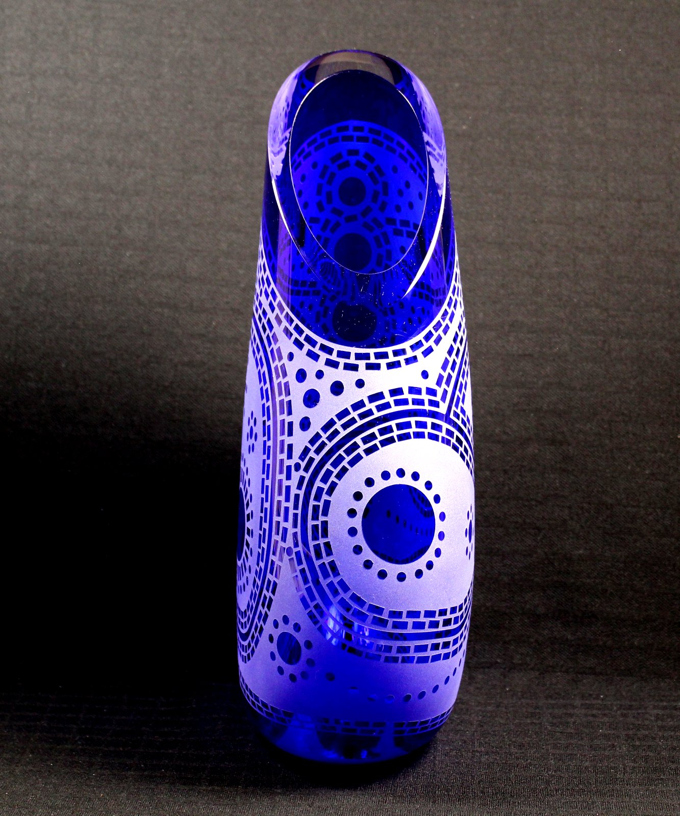 Evening Walk (Cobalt Blue) by Guy Hollington at The Avenue Gallery, a contemporary fine art gallery in Victoria, BC, Canada.