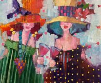 Rosé Summer by Angela Morgan at The Avenue Gallery, a contemporary fine art gallery in Victoria, BC, Canada.