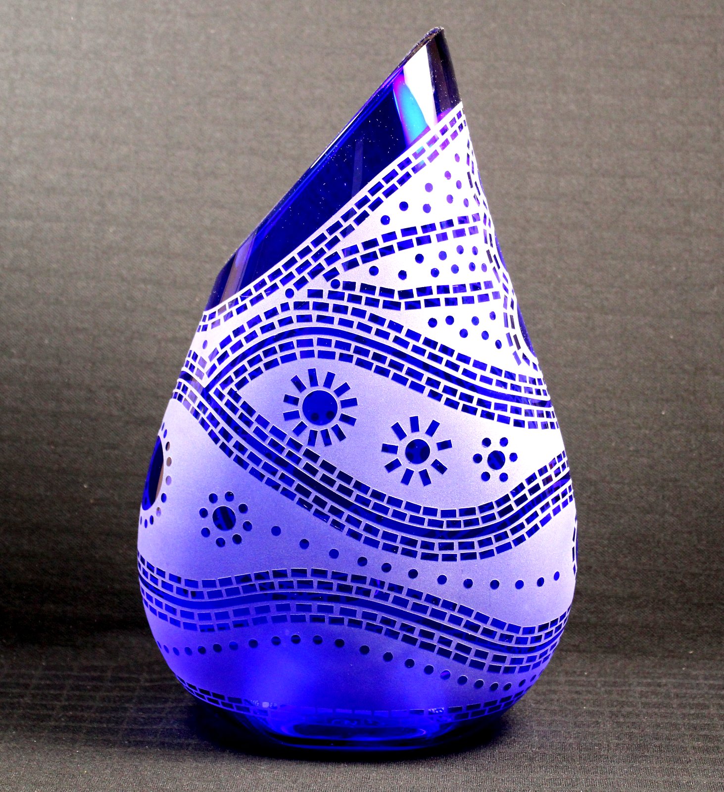 Evening Walk (Cobalt Blue) by Guy Hollington at The Avenue Gallery, a contemporary fine art gallery in Victoria, BC, Canada.