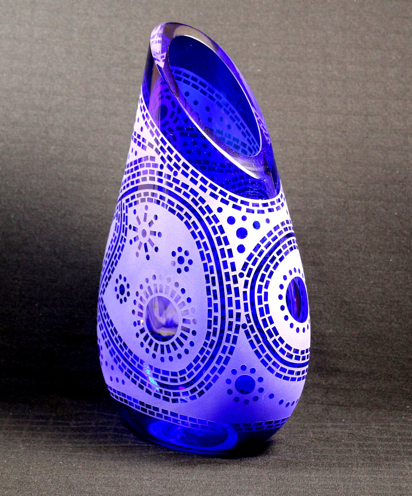 Evening Walk (Cobalt Blue) by Guy Hollington at The Avenue Gallery, a contemporary fine art gallery in Victoria, BC, Canada.