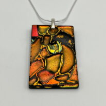 Mosaic Pendant by Peggy Brackett at The Avenue Gallery, a contemporary fine art gallery in Victoria, BC, Canada.