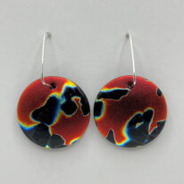 Oxygen Series Earrings by Peggy Brackett at The Avenue Gallery, a contemporary fine art gallery in Victoria, BC, Canada.