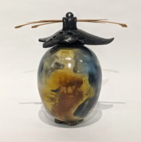 Medium Round Vase with Top by Geoff Searle at The Avenue Gallery, a contemporary fine art gallery in Victoria, BC, Canada.