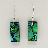 Mosaic Earrings (Medium) by Peggy Brackett at The Avenue Gallery, a contemporary fine art gallery in Victoria, BC, Canada.
