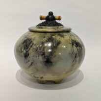 Round Vase with Horns by Geoff Searle at The Avenue Gallery, a contemporary fine art gallery in Victoria, BC, Canada.