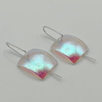 Square Oxygen Series Earrings by Peggy Brackett at The Avenue Gallery, a contemporary fine art gallery in Victoria, BC, Canada.