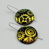 Oxygen Series Earrings by Peggy Brackett at The Avenue Gallery, a contemporary fine art gallery in Victoria, BC, Canada.