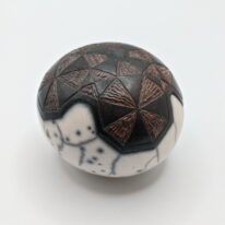 Naked Raku Shaker by Jan Lovewell at The Avenue Gallery, a contemporary fine art gallery in Victoria, BC, Canada.