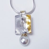 Fold Pendant by Andrea Roberts at The Avenue Gallery, a contemporary fine art gallery in Victoria, BC, Canada.