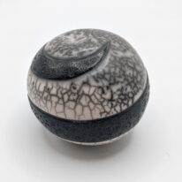 Naked Raku Shaker by Jan Lovewell at The Avenue Gallery, a contemporary fine art gallery in Victoria, BC, Canada.