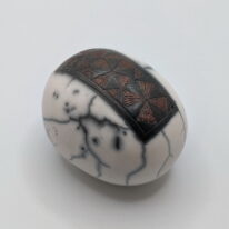 Naked Raku Shaker by Jan Lovewell at The Avenue Gallery, a contemporary fine art gallery in Victoria, BC, Canada.