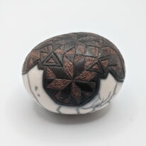 Naked Raku Shaker by Jan Lovewell at The Avenue Gallery, a contemporary fine art gallery in Victoria, BC, Canada.