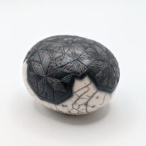 Naked Raku Shaker by Jan Lovewell at The Avenue Gallery, a contemporary fine art gallery in Victoria, BC, Canada.