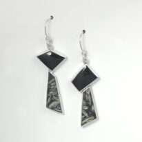 Pinolith & Black Jade Earrings by Brenda Roy at The Avenue Gallery, a contemporary fine art gallery in Victoria, BC, Canada.