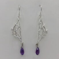 Twigs Earrings with Amethyst by A & R Jewellery at The Avenue Gallery, a contemporary fine art gallery in Victoria, BC, Canada.