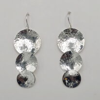 Stacked Moon Earrings by A & R Jewellery at The Avenue Gallery, a contemporary fine art gallery in Victoria, BC, Canada.