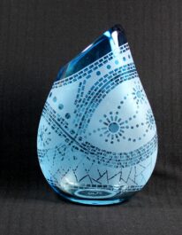 Mountain Road (Copper Blue) by Guy Hollington at The Avenue Gallery, a contemporary fine art gallery in Victoria, BC, Canada.