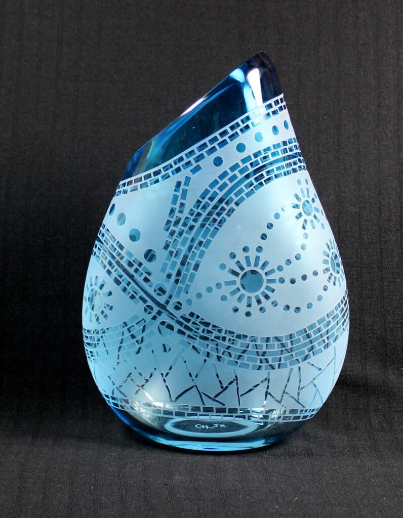 Mountain Road (Copper Blue) by Guy Hollington at The Avenue Gallery, a contemporary fine art gallery in Victoria, BC, Canada.