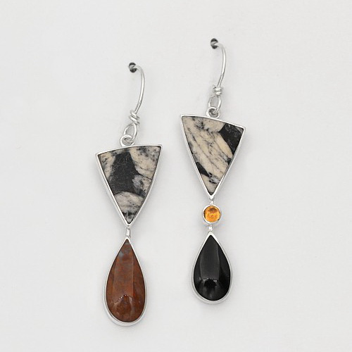 Pinolith, Agate, Black Jade & Citrine by Brenda Roy at The Avenue Gallery, a contemporary fine art gallery in Victoria, BC, Canada.