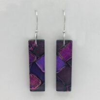Mosaic Earrings (Extra Large) by Peggy Brackett at The Avenue Gallery, a contemporary fine art gallery in Victoria, BC, Canada.
