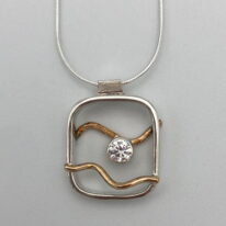 Wave Window Necklace by Chi's Creations at The Avenue Gallery, a contemporary fine art gallery in Victoria, BC, Canada.