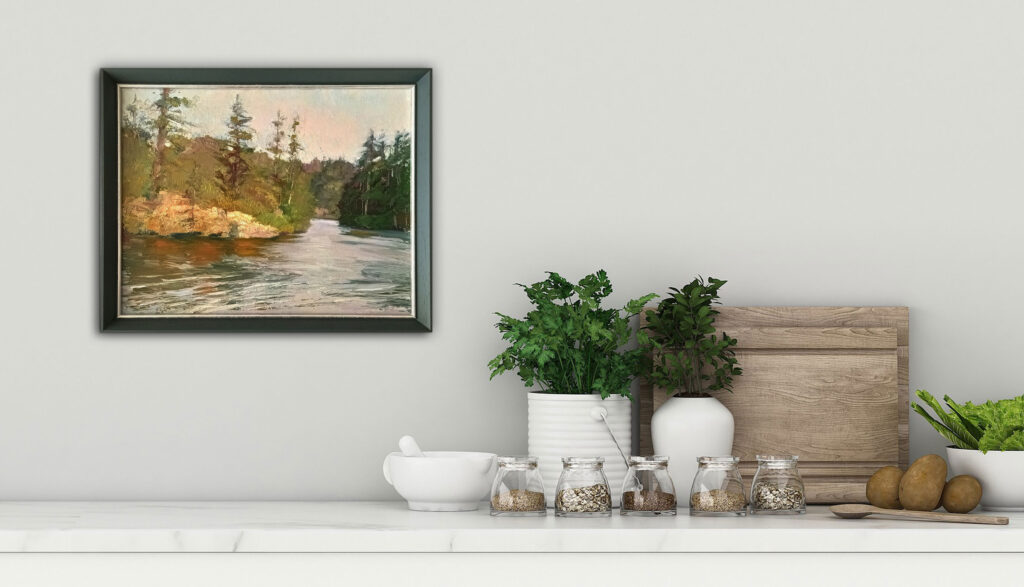 Thetis Lake by Andrii Yendakov at The Avenue Gallery, a contemporary fine art gallery in Victoria, BC, Canada.
