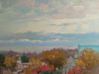 Autumn in Victoria by Andrii Yendakov at The Avenue Gallery, a contemporary fine art gallery in Victoria, BC, Canada.