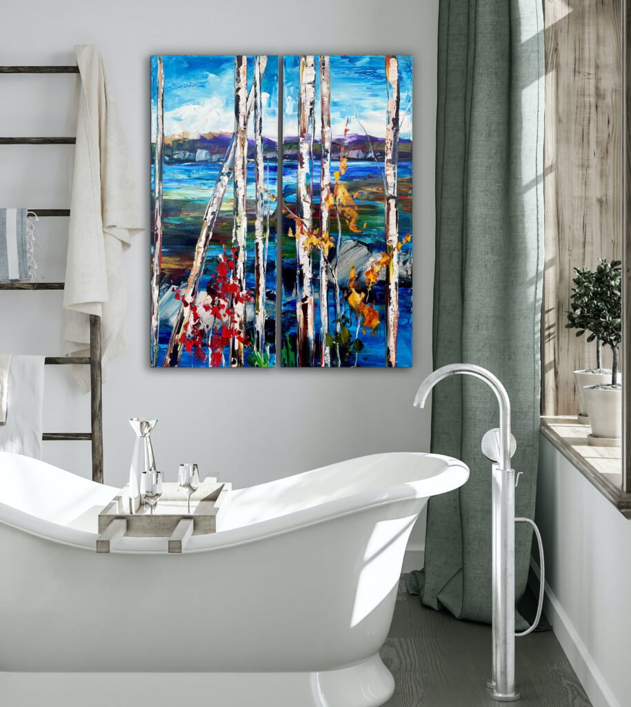 More Sharply Into Focus I & II by Kimberly Kiel at The Avenue Gallery, a contemporary fine art gallery in Victoria, BC, Canada.