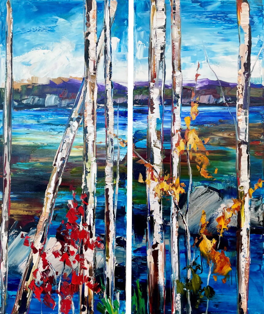 More Sharply Into Focus I & II by Kimberly Kiel at The Avenue Gallery, a contemporary fine art gallery in Victoria, BC, Canada.