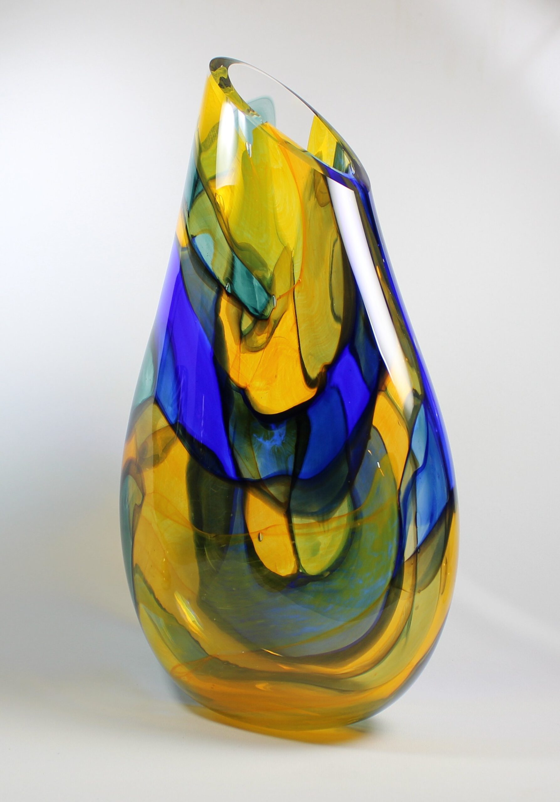 Stained Glass Vase by Guy Hollington at The Avenue Gallery, a contemporary fine art gallery in Victoria, BC, Canada.