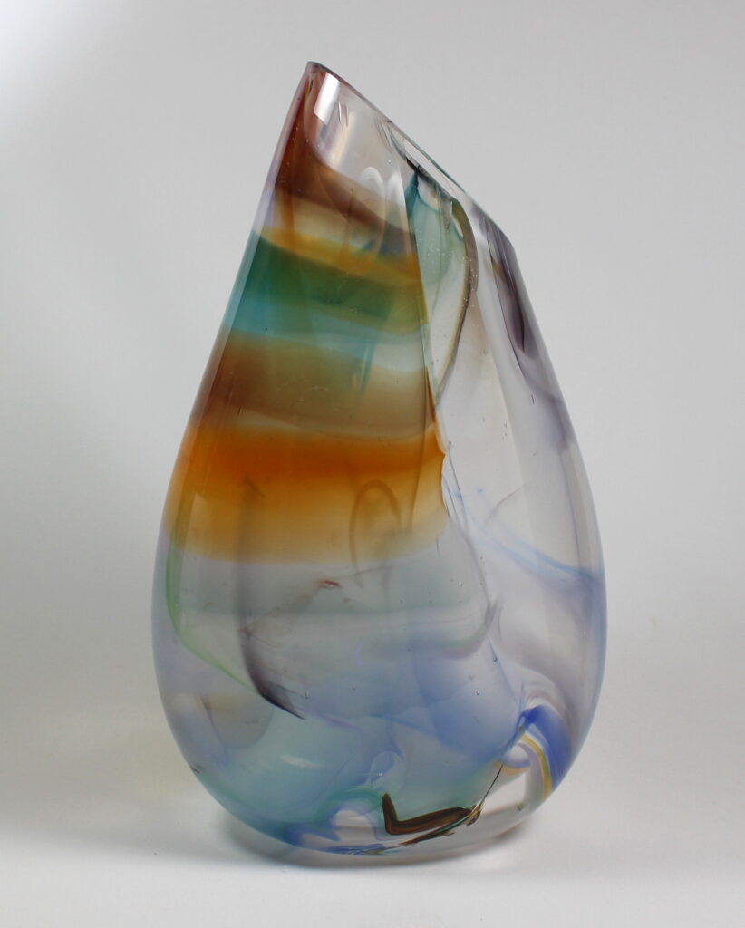 Ghosted Colour Meld Vase by Guy Hollington at The Avenue Gallery, a contemporary fine art gallery in Victoria, BC, Canada.