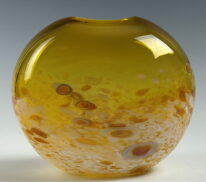 Tulip Vase (Amber) by Lisa Samphire at The Avenue Gallery, a contemporary fine art gallery in Victoria, BC, Canada.