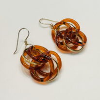 Dynasty Earrings (Amber) by Minori Takagi at The Avenue Gallery, a contemporary fine art gallery in Victoria, BC, Canada.