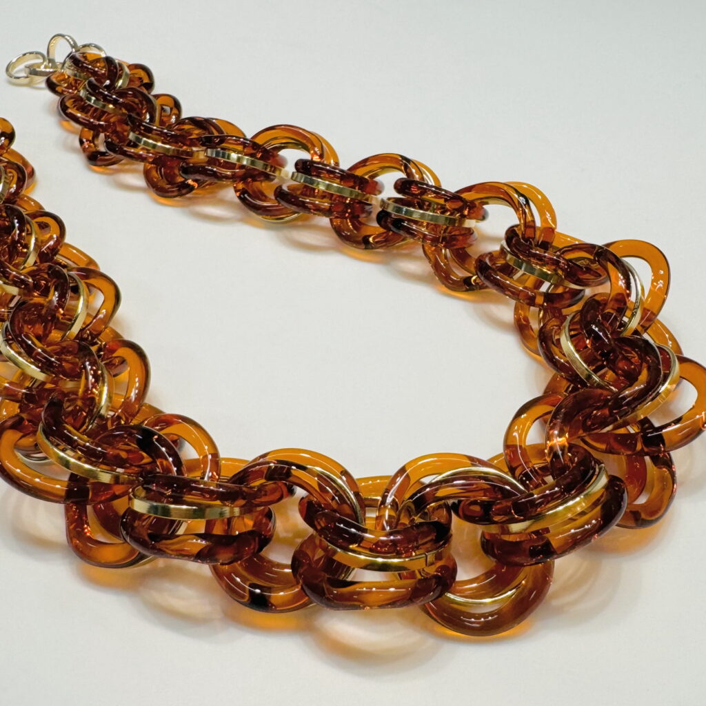 Dynasty Necklace (Amber) by Minori Takagi at The Avenue Gallery, a contemporary fine art gallery in Victoria, BC, Canada.